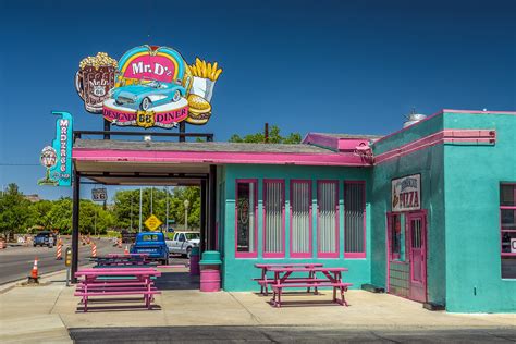 Route 66 diner - Mar 15, 2017 · An enduring reminder of Albuquerque’s Route 66 heyday, the 66 Diner blends good food and retro vibes for a one-of-a-kind diner experience. Originally built as a Phillip’s service station along Albuquerque’s then-bustling Route 66, the building found new life as a restaurant in 1987 when it reopened as the 66 Diner. 